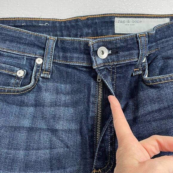 Rag & Bone Nina High-Rise Ankle Skinny Jeans in Kayt Wash Size 29‎ Denim - Picture 5 of 10